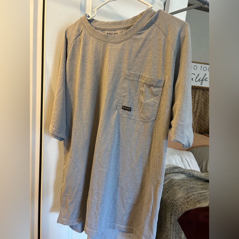 Ariat Gray Long Sleeve Men's Tee